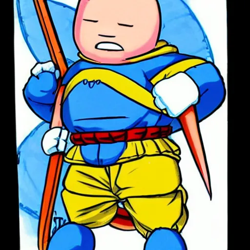 Image similar to finn the human drawn by akira toriyama