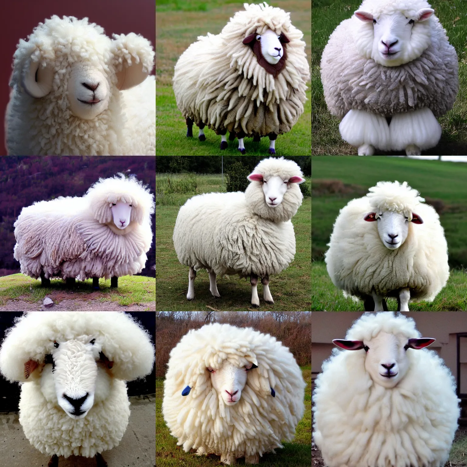 Image similar to fluffiest sheep, trending on deviantart