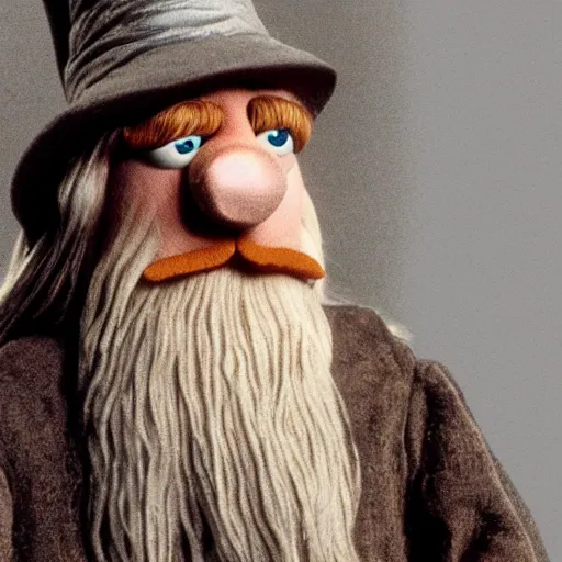 Prompt: Gandalf in the Muppet show, realism, high quality