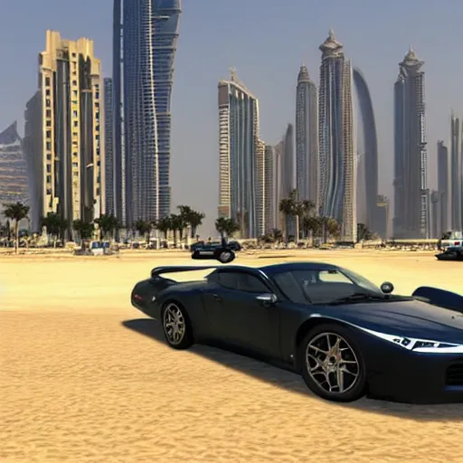 Image similar to gta : dubai. alternative reality