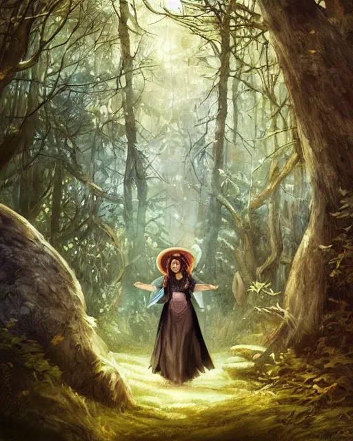 Image similar to Fox opera singer singing in forest, portrait, wearing hat, magical notes, fairy atmosphere, magic the gathering artwork, D&D, fantasy, cinematic lighting, centered, symmetrical, highly detailed, digital painting, artstation, concept art, smooth, sharp focus, illustration, volumetric lighting, epic Composition, 8k, art by Akihiko Yoshida and Greg Rutkowski and Craig Mullins, oil painting, cgsociety