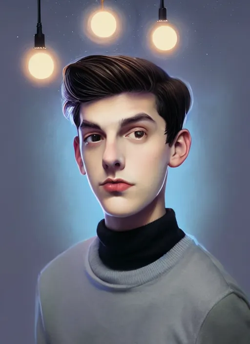 Image similar to portrait of teenage jughead jones wearing a light grey crown, crown, hamburger background, eyes closed, crown, black hair, intricate, elegant, glowing lights, warm lighting, highly detailed, digital painting, artstation, concept art, smooth, sharp focus, illustration, art by wlop, mars ravelo and greg rutkowski