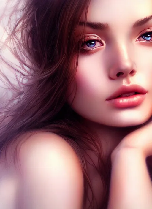 Image similar to a gorgeous female photo, professionally retouched, soft lighting, realistic, smooth face, perfect eyes, [ wide angle ], sharp focus on eyes, 8 k high definition, insanely detailed, intricate, elegant, art by artgerm, snowy winter