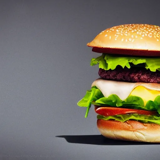 Prompt: futuristic burger, ultrarealistic food photography