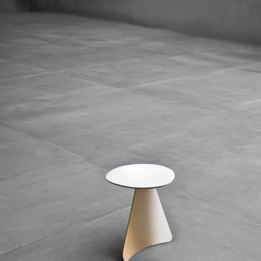 Prompt: the ufo stool by tadao ando