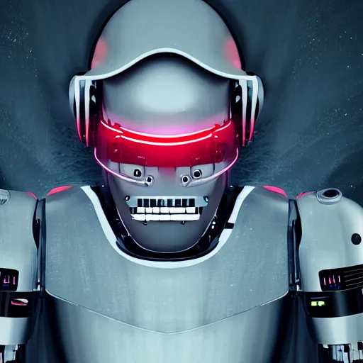 Image similar to hiphop gangsta robot, led screens, expressive, photo realistic, dramatic cinematic lighting, octane render, 4 k, ultra detailed