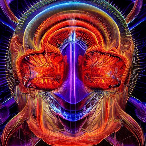 Image similar to Detailed, Electromagnetic Field DMT LSD, realistic, high resolution, detailed reflection, detailed lighting, vivid ultraviolet colors, by Nixeu, by Hannes Bok, by Cameron Gray