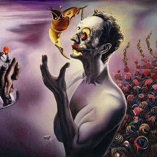 Prompt: Seb Mckinnon Paintings, Salvador Dali