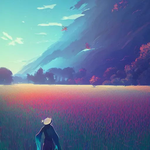 Prompt: beautiful scenery of a ricefield, by anato finnstark, by alena aenami, by john harris, by ross tran, by wlop, by andreas rocha