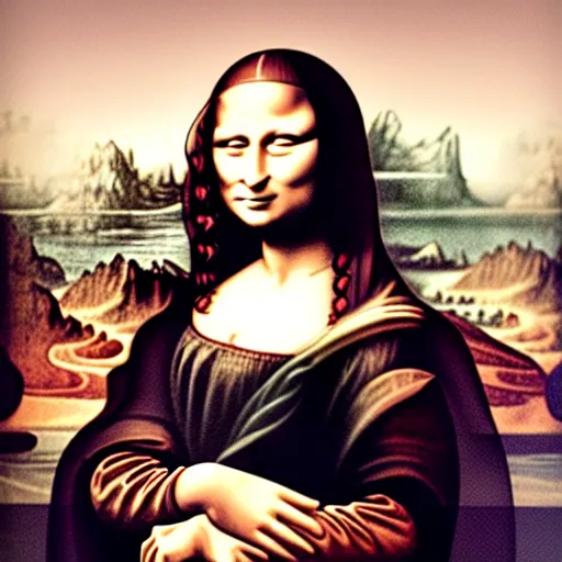 Prompt: fact mona lisa da vinci, by da vanci