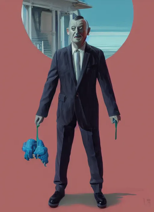 Image similar to portrait of Tim Robinson from I Think You Should Leave (2019), detailed, coherent, painted by Edward Hopper, Wayne Barlowe, James Gilleard, airbrush, art by James Jean