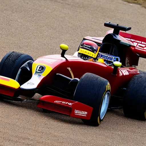 Image similar to a old and broken car winning formula 1 2 0 2 2