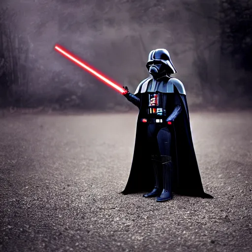 Image similar to darth vader as a girl, photography