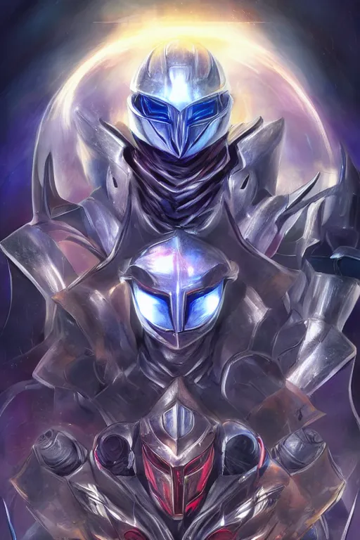 Image similar to helmet armor guardian destiny in witch queen illumination ray tracing hdr fanart arstation by sung choi robot ninja mask and eric pfeiffer and gabriel garza and casper konefal