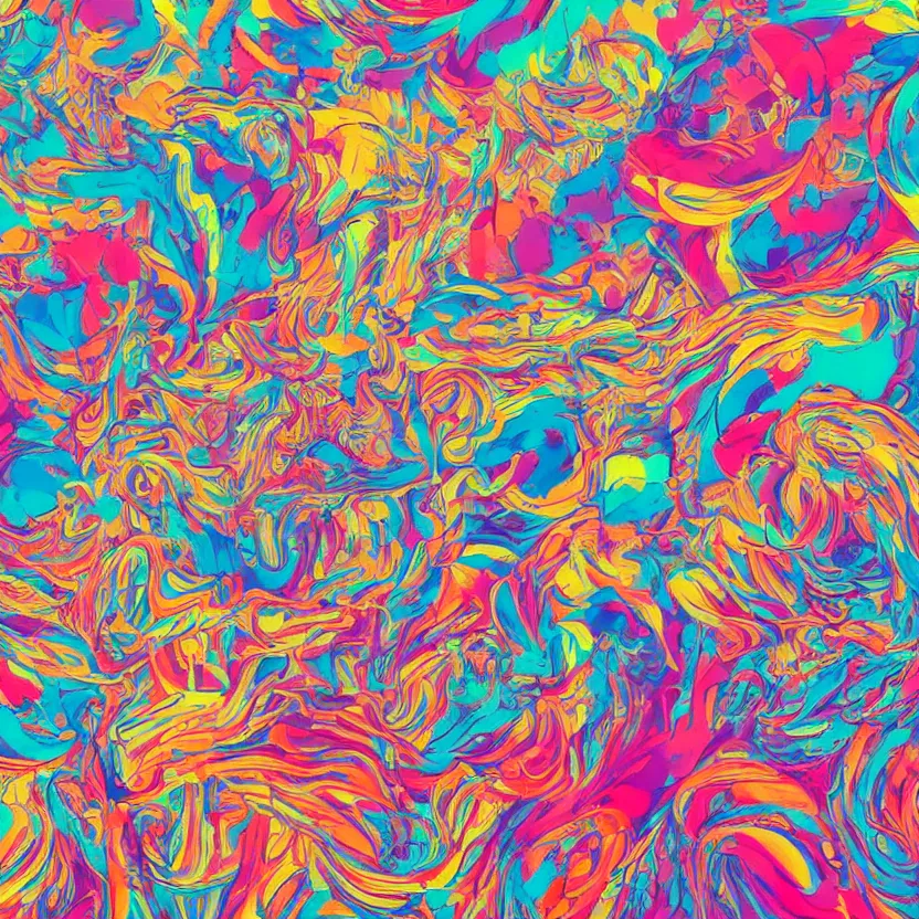 Image similar to album cover design in beautiful bright colors by james jean, gmunk and jonathan zawada