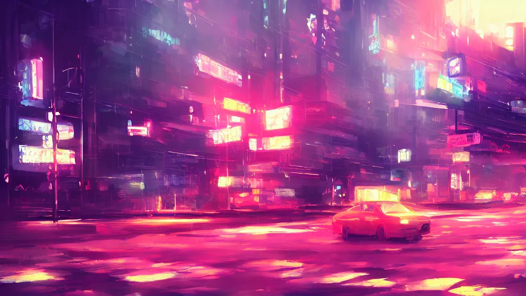 Image similar to a painting in the style of liam wong and in the style of makoto shinkai.