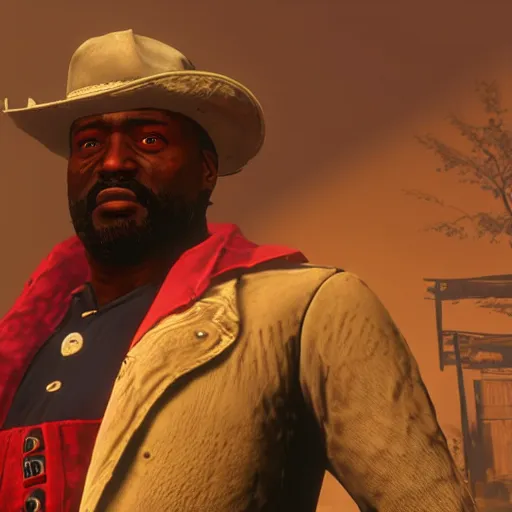 Prompt: Ghostface in red dead redemption 2 4K detail