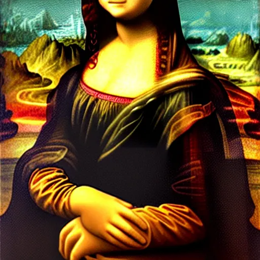 Image similar to Mona Lisa as a Disney Princess