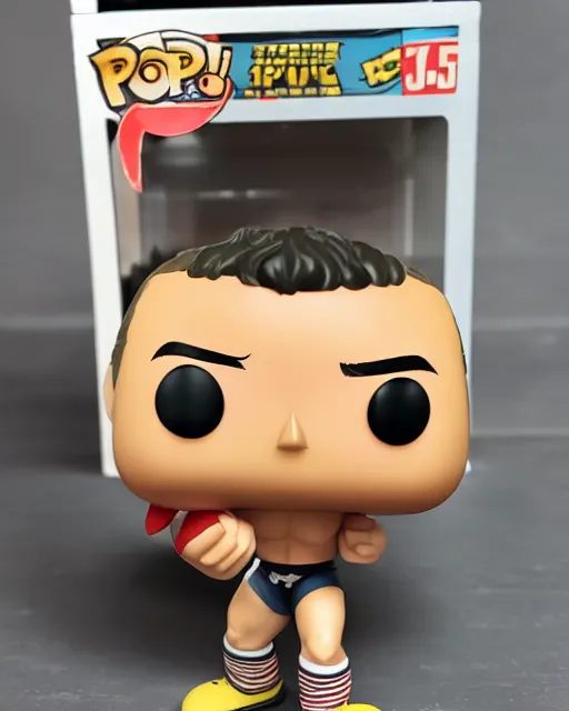 Image similar to Wrestler Funko Pop. Photographic, photography