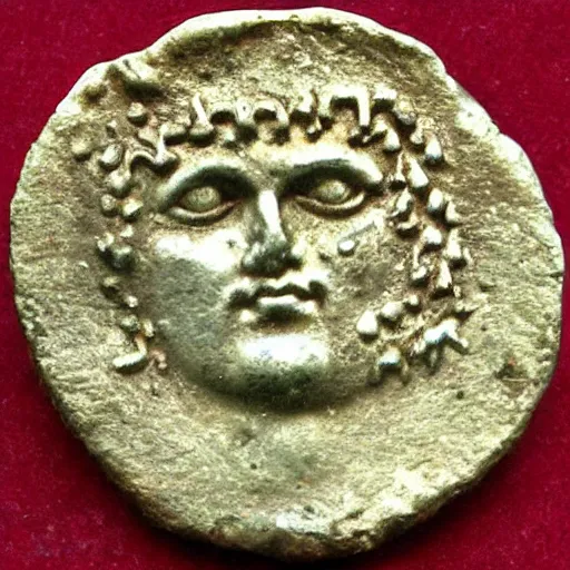 Prompt: roman coin of maxentius the usurper,