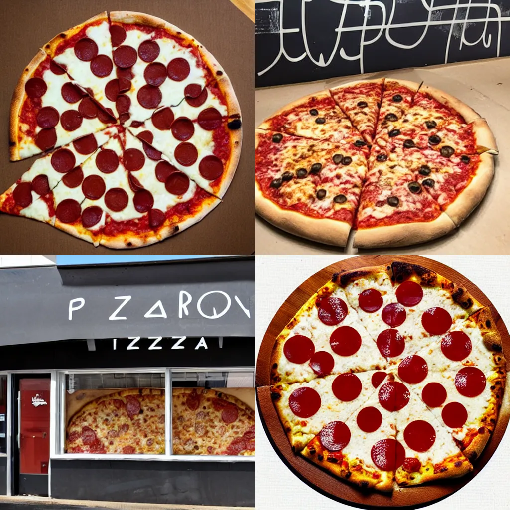 Prompt: pizza pentagon