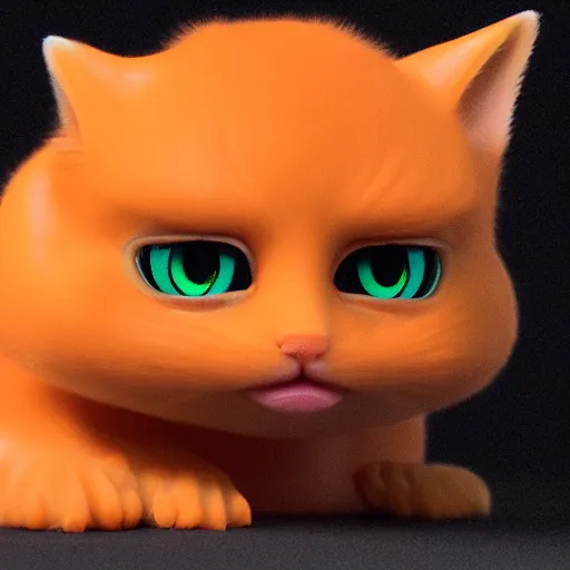 Prompt: orange kitten big eyes a lot of fur cute highly detailed high - quality photo realistic 8 k octane render blender