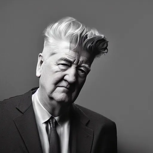 Prompt: David Lynch portrait, Chiaroscuro lighting