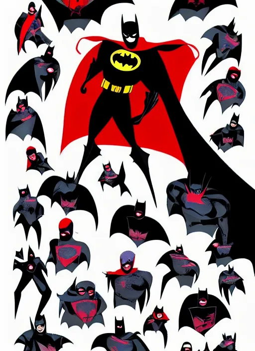 Prompt: Batman in the style of Into the Spiderverse