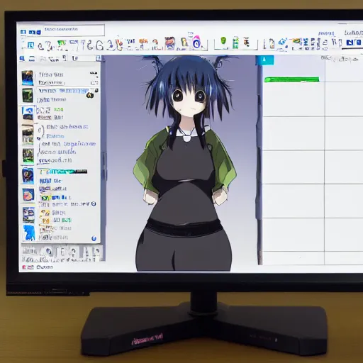 Image similar to a stereotypical anime weeb arch linux user, fat, obese, realistic, hdr, clear image,