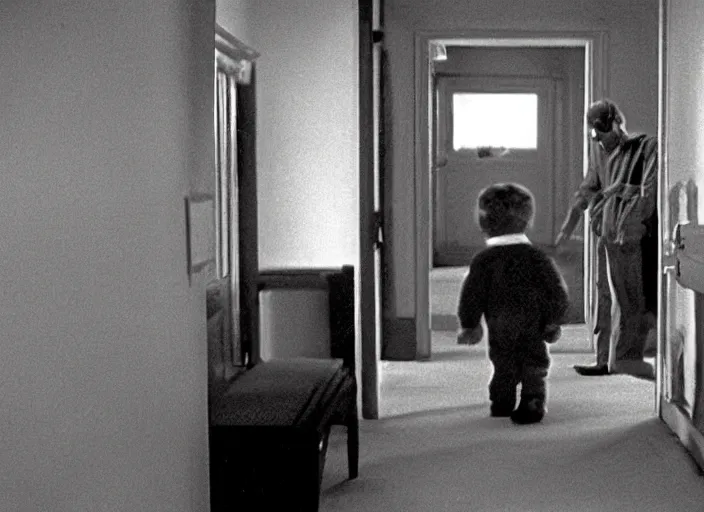 Prompt: movie still of pixar movie the shining stanley kubrick