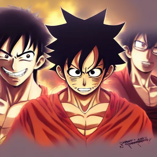 Evolution of MONKEY D. LUFFY