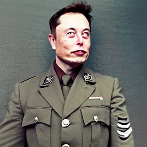 Prompt: Elon musk as a soldier in world war 2