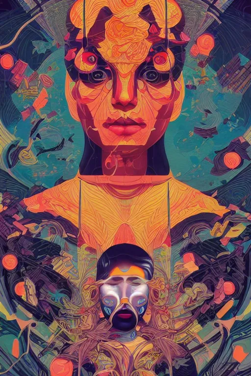 Image similar to portrait of godel's completeness theorem, by tristan eaton, victo ngai, peter mohrbacher, artgerm,