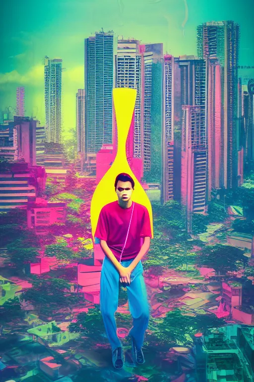 Image similar to jakarta, aesthetic, fantasy pop art, by mike swiderek, jorge lacera, ben lo, tyler west, ultrarealistic, sharp focus, rendered by photoshop