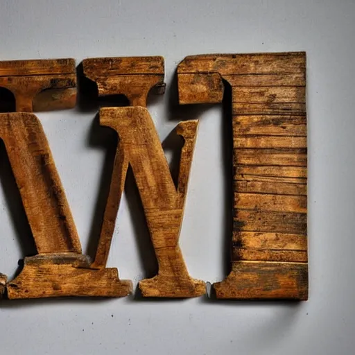 Prompt: studio photo, golden hour, the ancient wooden sign with letters narm!! on it,