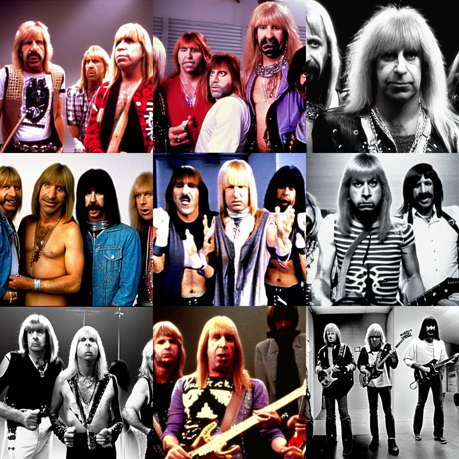 Prompt: a film still from this is spinal tap ( 1 9 8 4 )