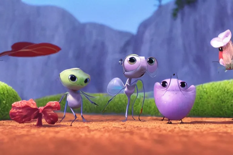 Prompt: disney pixar's a bug's life, cgi