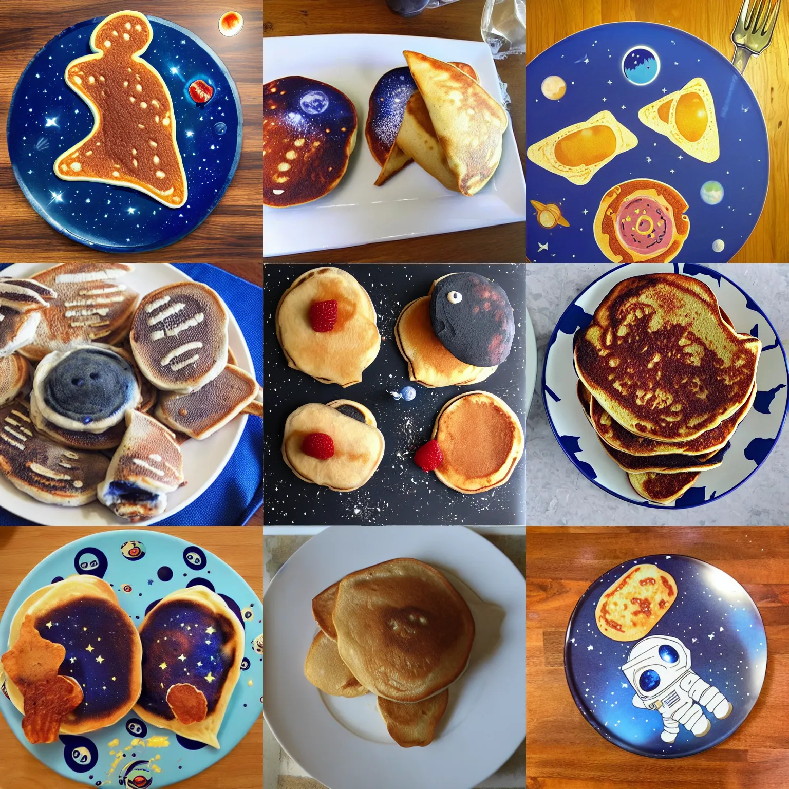 Prompt: Space pancakes