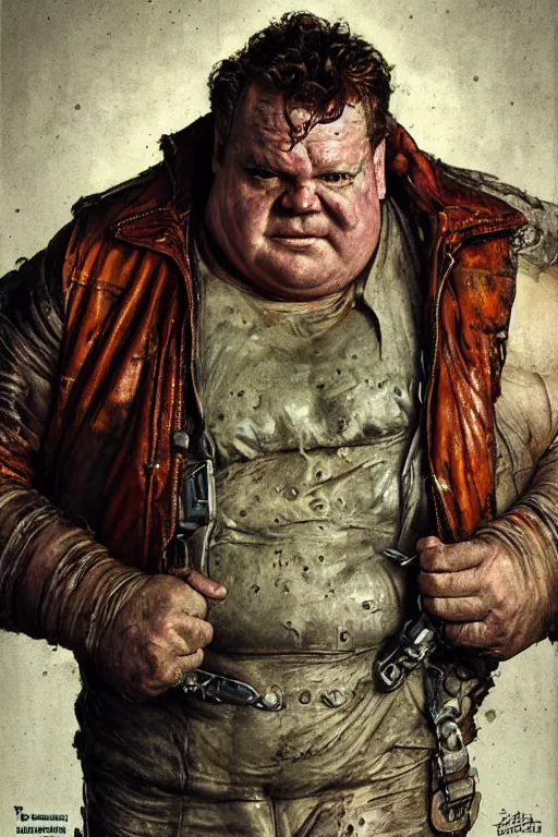 Prompt: upper body portrait of josh brolin as baron harkonnen, wearing old tattered leather spacesuit, dystopian science fiction, dark, horror, illustration by norman rockwell, hans baluschek, artstation character art, dynamic expression, john william waterhouse, concept art, greg rutkowski