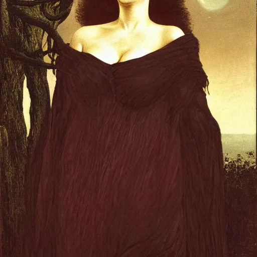 Prompt: sophia loren, painted by caspar david friedrich