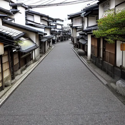 Image similar to japanese city but everyone there turns to stones