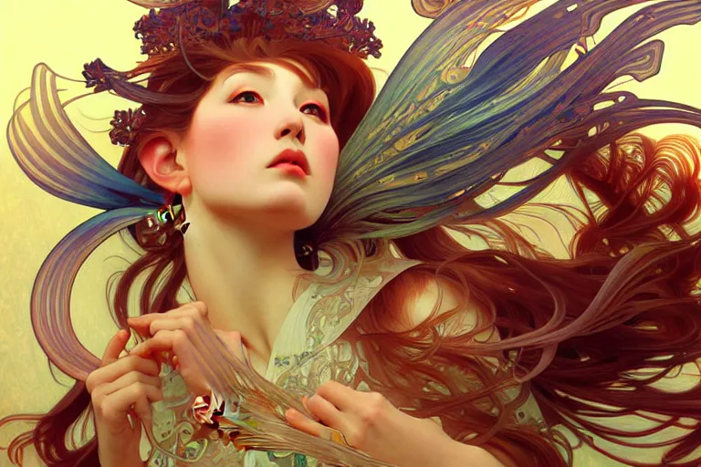 Prompt: beautiful fish, highly detailed, digital painting, artstation, sharp focus, illustration, art by tan zi and ayanamikodon and alphonse mucha and wlop