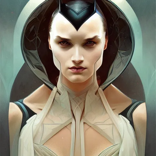 Image similar to symmetry portrait of batman, intricate, elegant, highly detailed, digital painting, artstation, concept art, smooth, sharp focus, illustration, art by artgerm and greg rutkowski and alphonse mucha