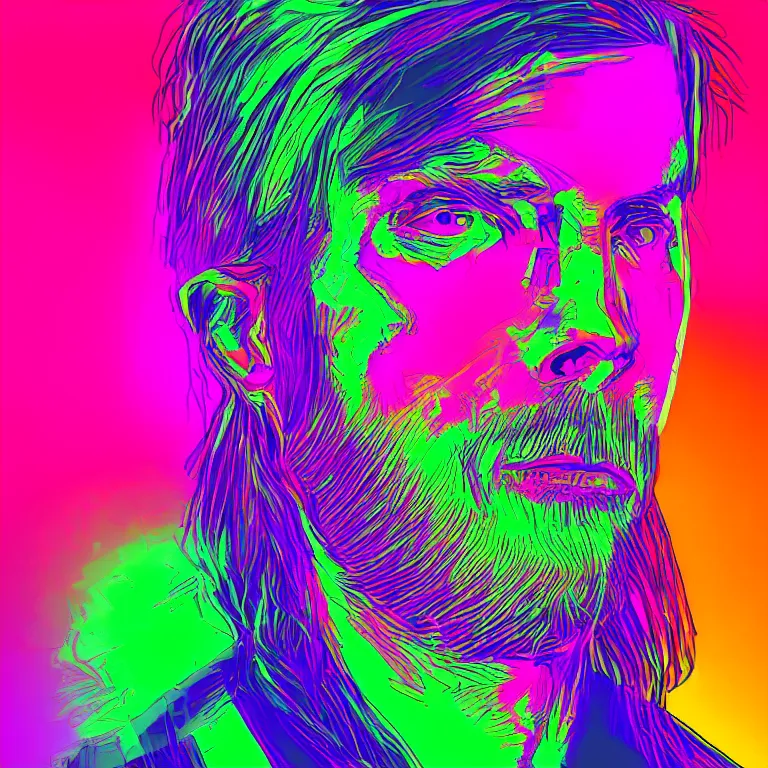 Prompt: digital art portrait of neon from valorant