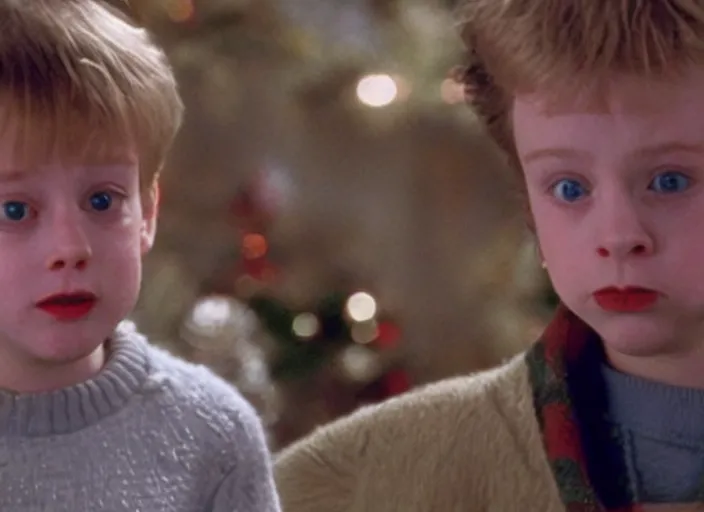 Image similar to still shot from home alone movie