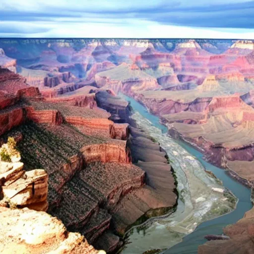 Prompt: the grand canyon is flooded!