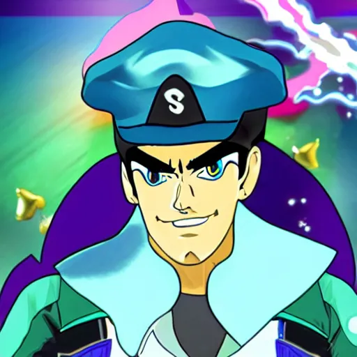 Image similar to jotaro kujo in squid game