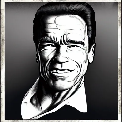Prompt: arnold schwarzenegger in the style of arcane