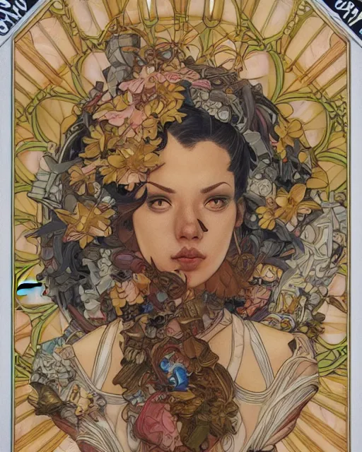 Image similar to homer simpson, beautiful shadowing, 3 d shadowing, reflective surfaces, 8 k, beautifully detailed pencil illustration, intricate, epic composition, masterpiece, bold complimentary colors. stunning masterfully illustrated by artgerm, range murata, alphonse mucha