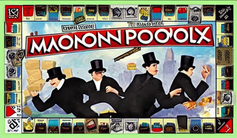 Image similar to the box art for monopoly : seventh seal edition